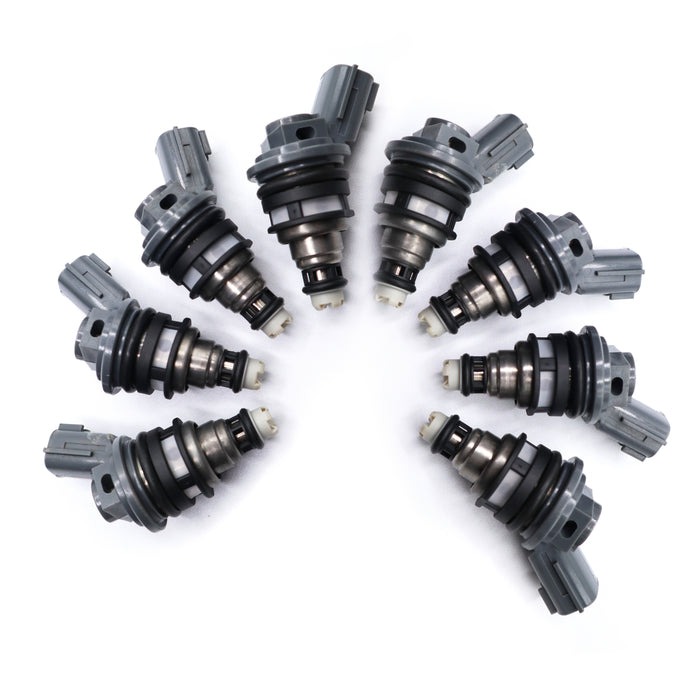 8 x Fuel injectors OEM 16600-67U01 375cc fit 1993-1996 Infiniti Q45 4.5L V8
