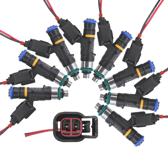 8 EV14 114lb 1200cc fuel injectors for LS2 6.0 Pontiac GTO C6 Corvette CTS-V 5.3