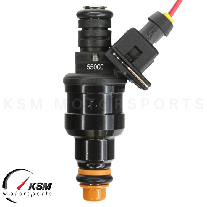 4 x 550cc 52LB Fuel Injectors Wide fit Bosch E30 S14 M10 Turbo DOHC TT