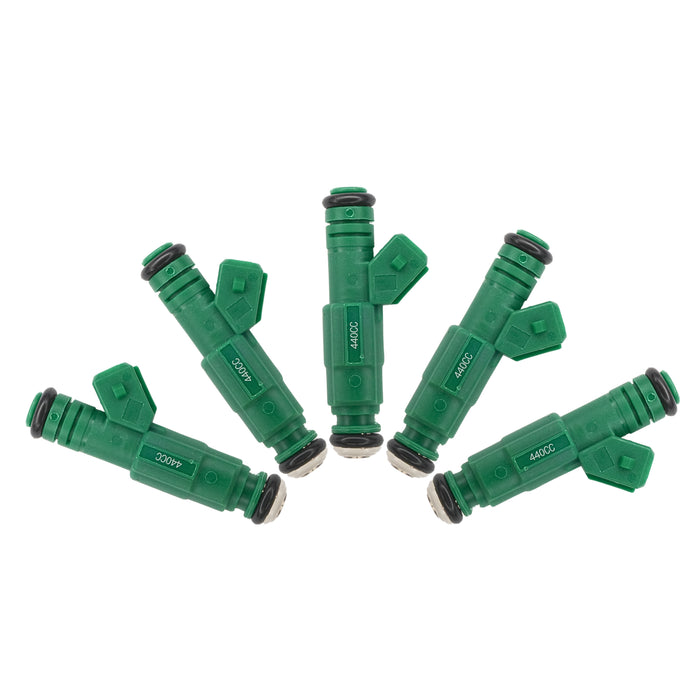5 x 440cc 42lb Green Giant Fuel Injector for Volvo Turbo fits Bosch 0280155968