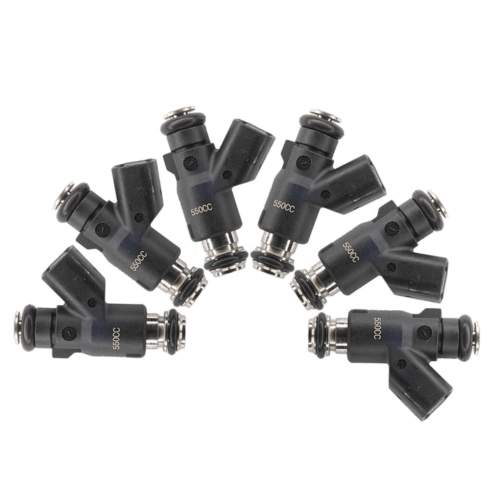 6 x 550cc Fuel Injectors for 09-12 HYUNDAI Genesis 3.8 V6 Turbo High OHMS E85