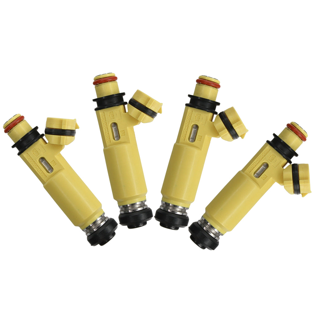 4 x 43lb 450cc YELLOW FUEL INJECTORS 195500-4450 FOR MAZDA RX8 MX5