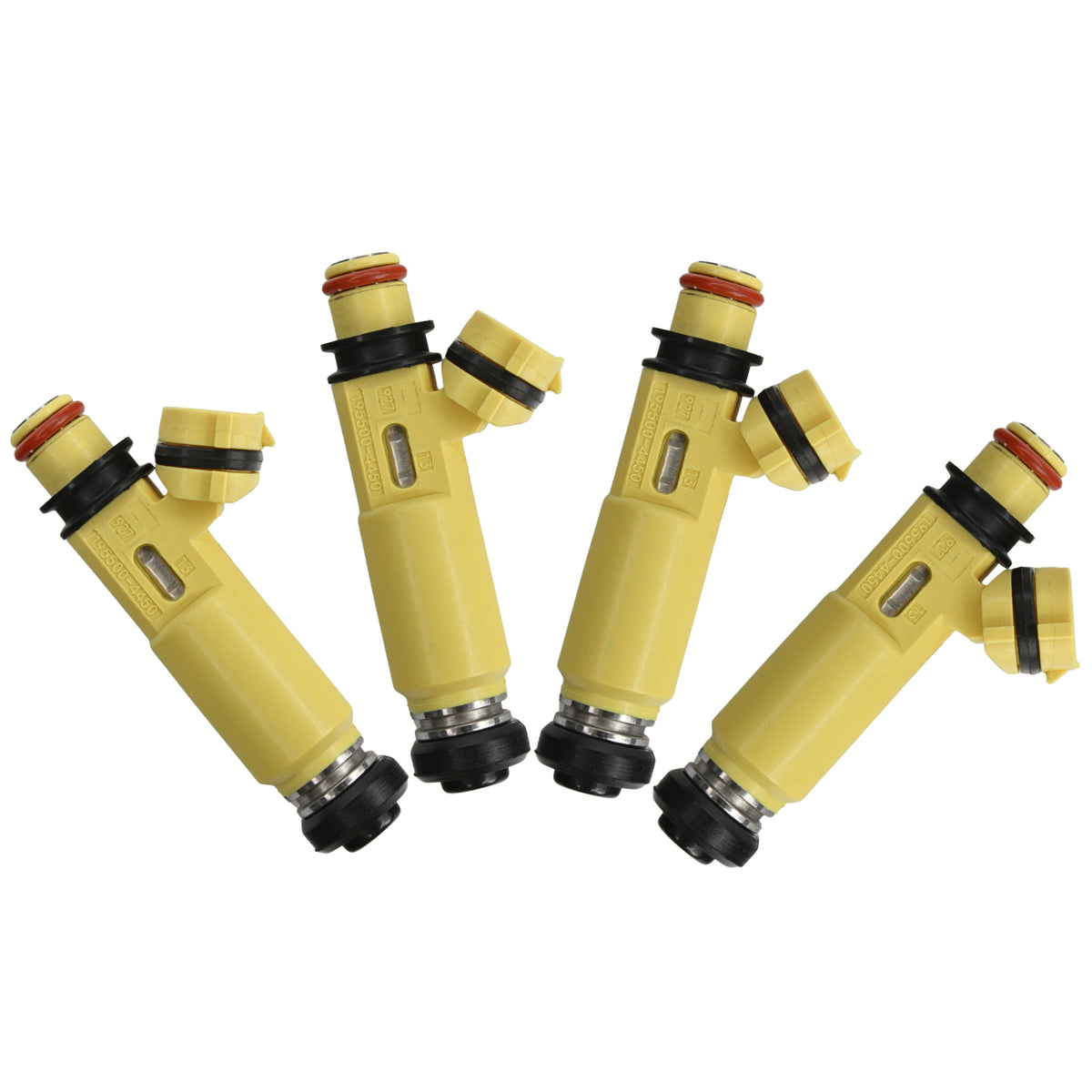 4 x 43lb 450cc YELLOW FUEL INJECTORS 195500-4450 FOR MAZDA RX8 MX5