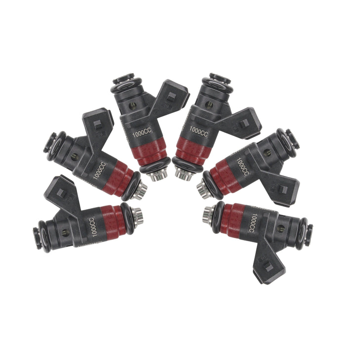 6x 95lb 1000cc fit Deka Kompakte Kurze Kraftstoff Injektoren FI114700 EV1 Hohe Impedanz 