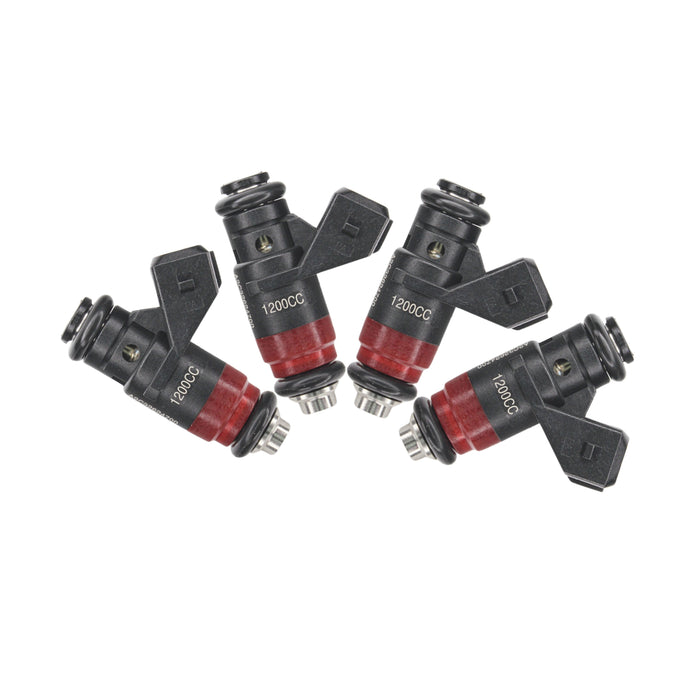 4x 114lb 1200cc fit Deka Compact Short Fuel Injector FI114700 EV1 High Impedance