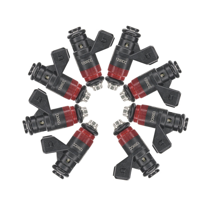 8x 114lb 1200cc fit Deka Compact Short Fuel Injector FI114700 EV1 High Impedance