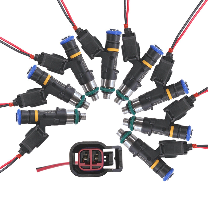 8 EV14 133lb 1400cc fuel injectors for LS2 6.0 Pontiac GTO C6 Corvette CTS-V 5.3