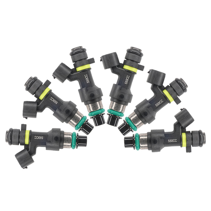 6x 550cc Fuel Injectors for NISSAN NISMO SKYLINE R34 RB25DET NEO ER34 fit DENSO