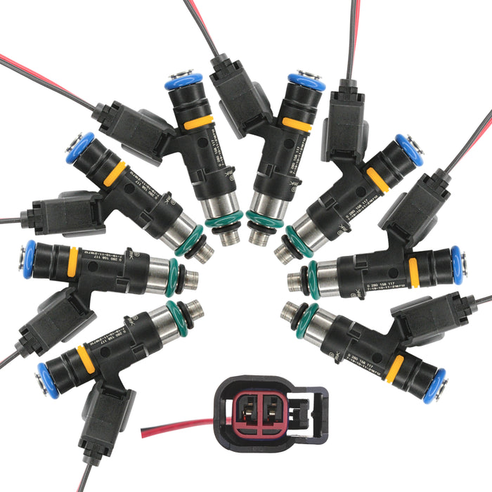 8 EV14 124lb 1300cc fuel injectors for LS2 6.0 Pontiac GTO C6 Corvette CTS-V 5.3