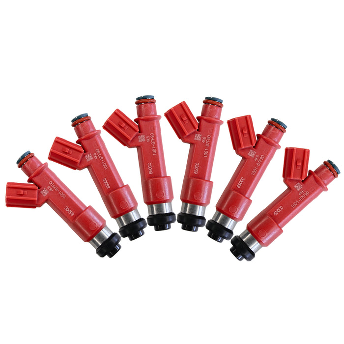 6 x 650cc fit Denso INJECTORS FOR TOYOTA SUPRA MARK2 VEROSS CHASER 1001-87F90