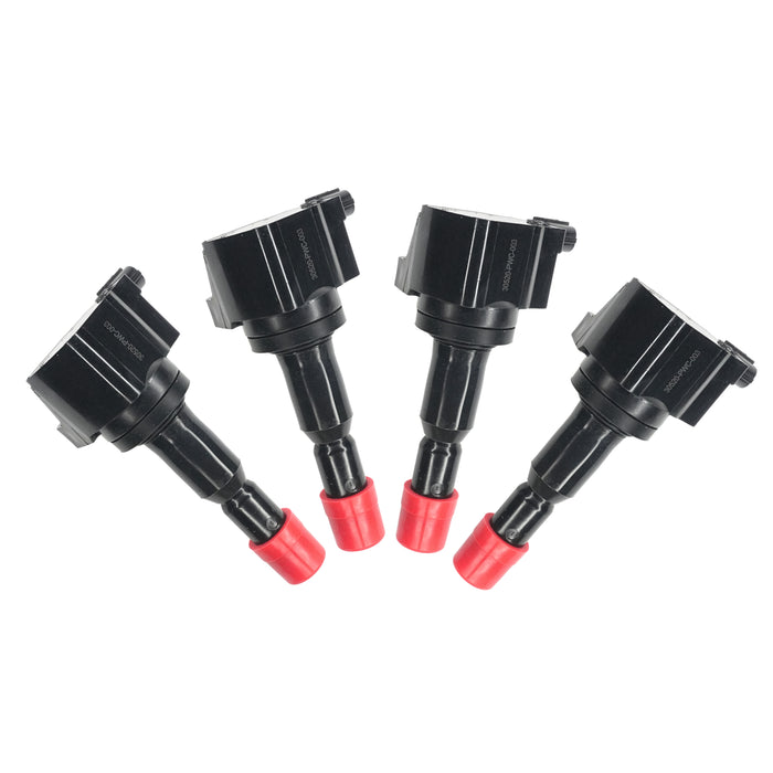 4 x Zündspulen 30520-PWC-003 für 2007–2008 Honda Fit 1.5L L4 2002–2008 Jazz