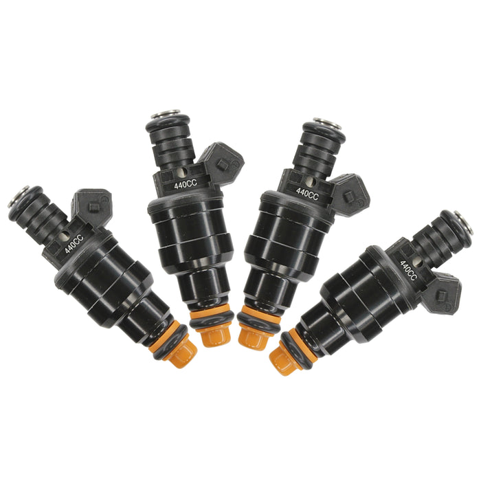 4 x 440cc 42LB Fuel Injectors Wide fit Bosch E30 S14 M10 Turbo DOHC TT
