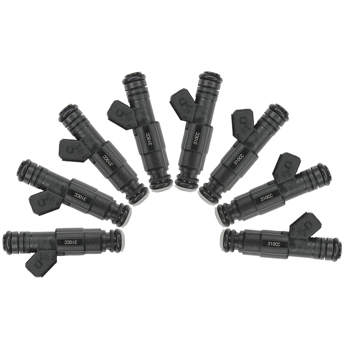 8 x Fuel Injectors 315cc 30lb Gen III EV6 (Long) / EV1 Jetronic Plug / E85 safe