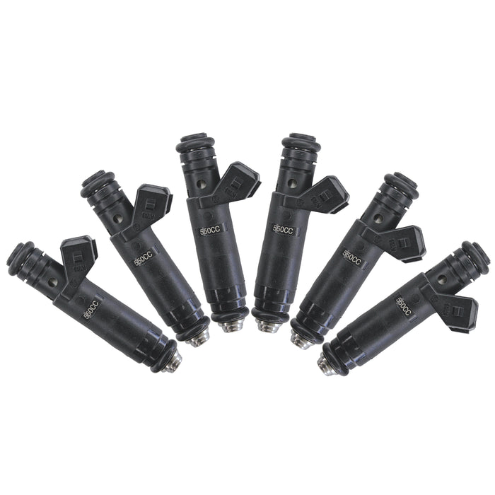 6x 550cc fit Siemens Deka 52LB High Impedance Fuel Injectors EV1 110324 FI114992