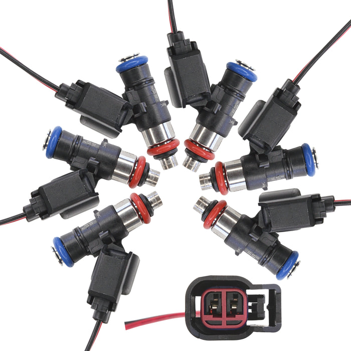 6 x 550 cc Short EV14, passend für Bosch-Einspritzdüsen E85, sichere hohe Leistung 