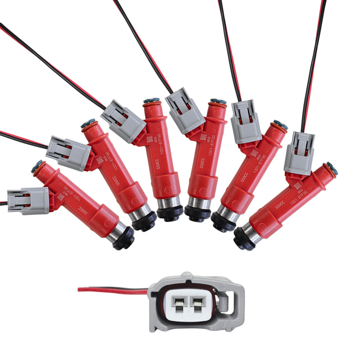 550cc Fuel Injectors for Nissan RB20DET RB26DETT R32 R33 R34 GTR E85 fit DENSO