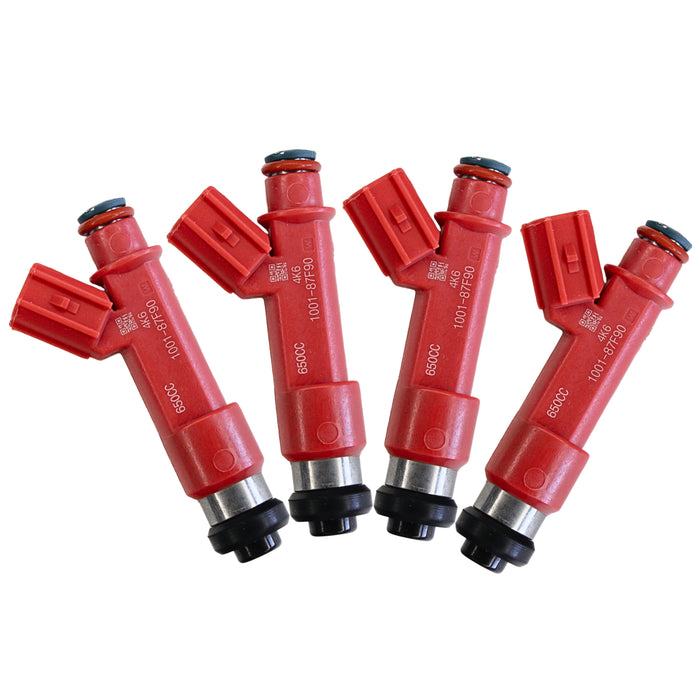 650cc 1001-87F90 Fuel Injectors for Toyota Celica Supra GS300 1ZZ 2ZZ  fit DENSO