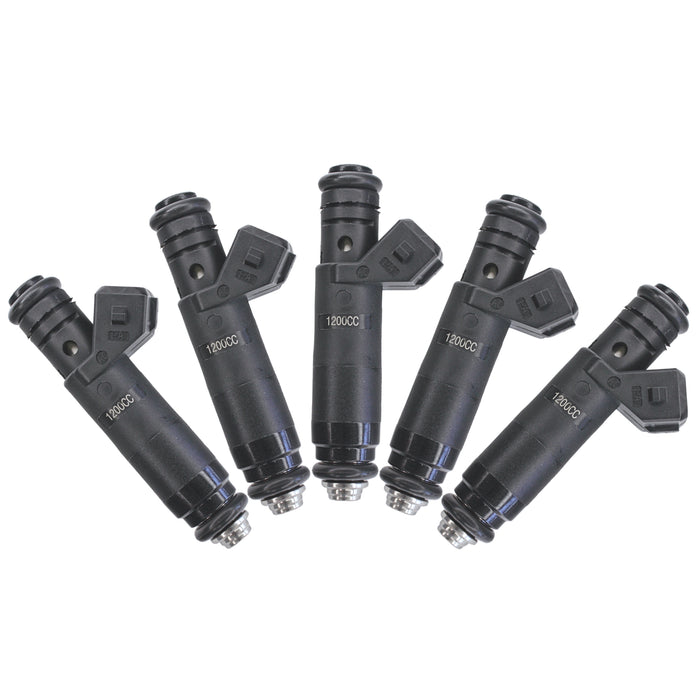 5 x Fuel Injectors 114lb 1200cc High Impedance Long Style FI114961 EV1 plug 60mm