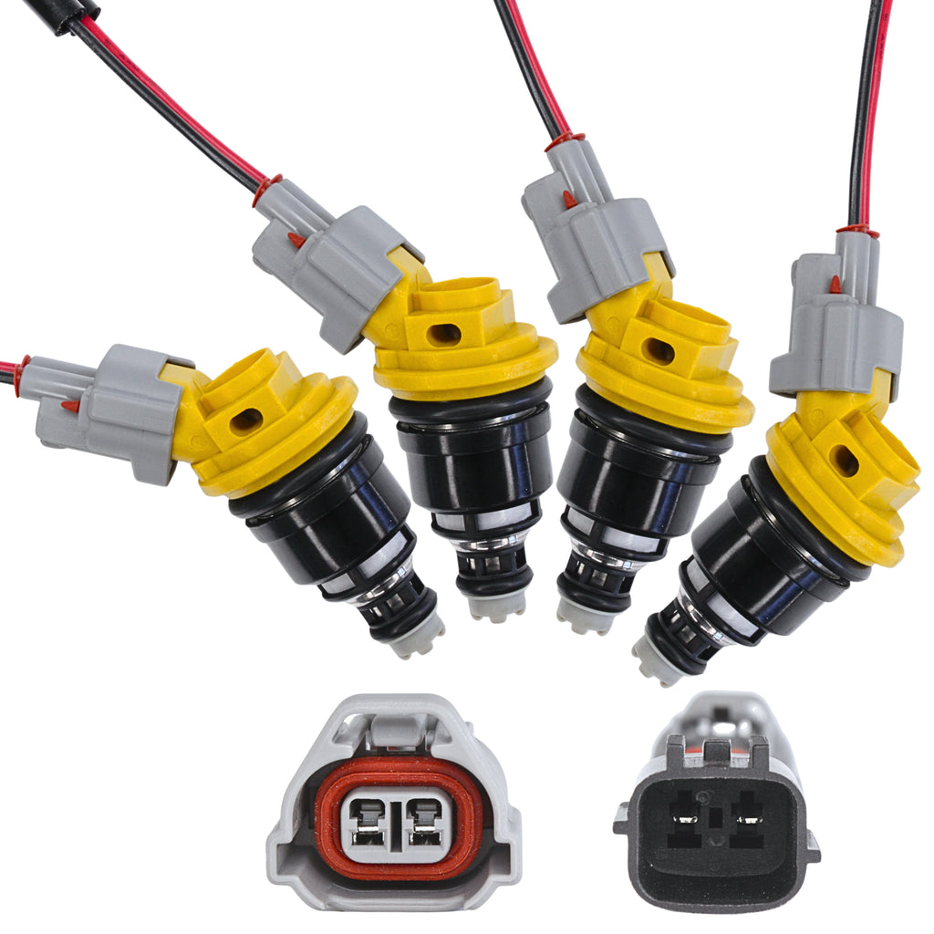 ニスモ　550cc インジェクター　実働セット 4 x 550cc 555cc Fuel Injectors for Nissan Nismo SR20DET 180sx