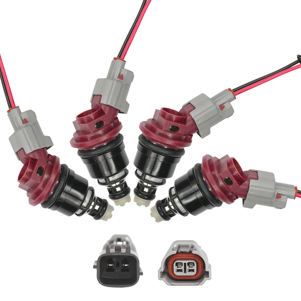 4 x 650cc Side Feed Fuel Injectors for NISSAN NISMO SR20 S13 S14