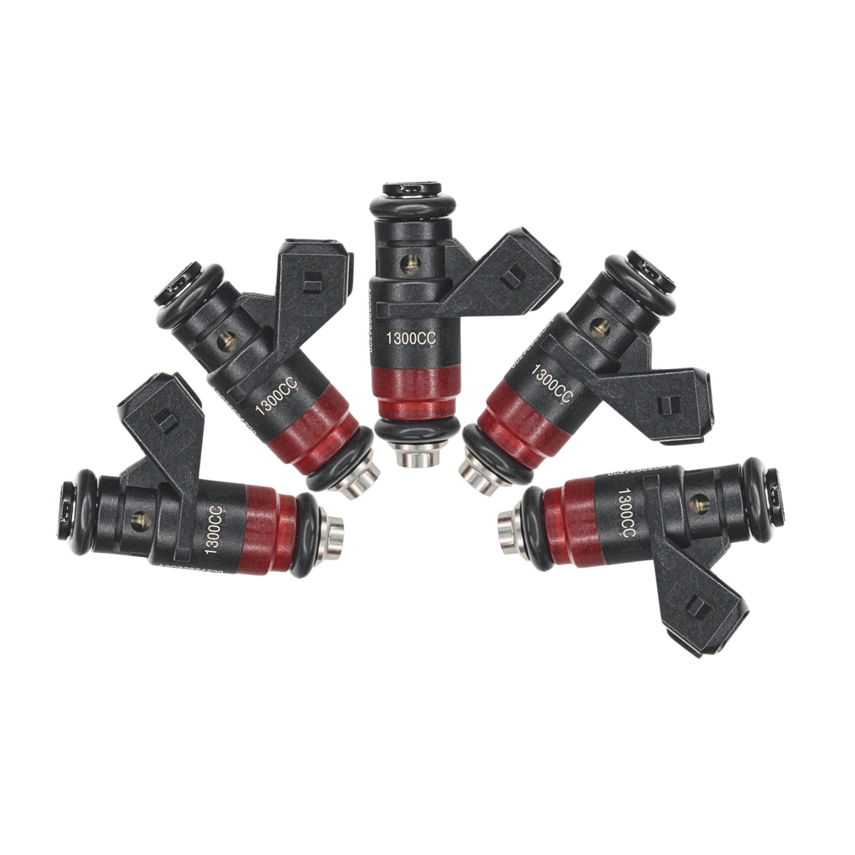 5x 124lb 1300cc fit Deka Compact Short Fuel Injector FI114700 EV1 High ...