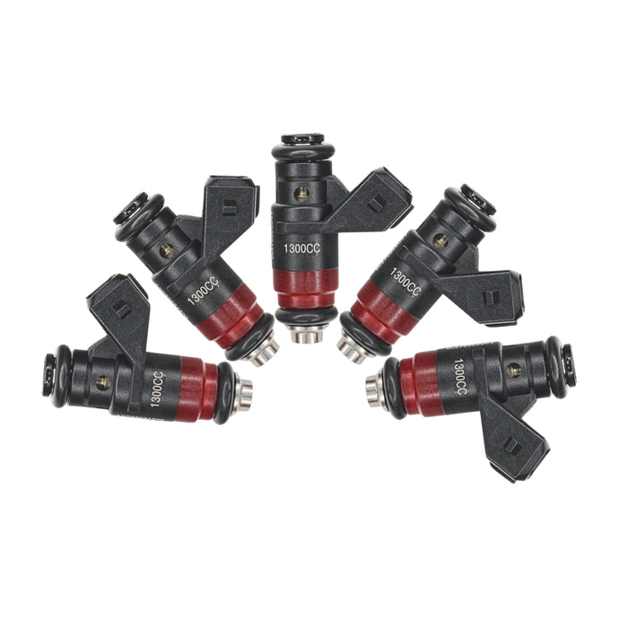 5x 124lb 1300cc fit Deka Kompakte Kurze Kraftstoff Injektor FI114700 EV1 Hohe Impedanz 