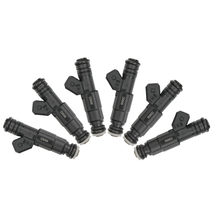 6 x 650cc 62lb EV6 Fuel Injectors for Ford BA BF XR6 turbo FPV HSV fit BOSCH EV1