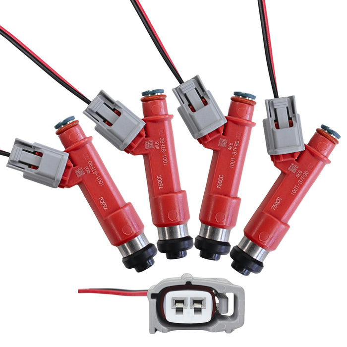 4 x 750cc fit Denso FUEL INJECTORS For MAZDA RX8 13B ROTARY 1.3L TURBO