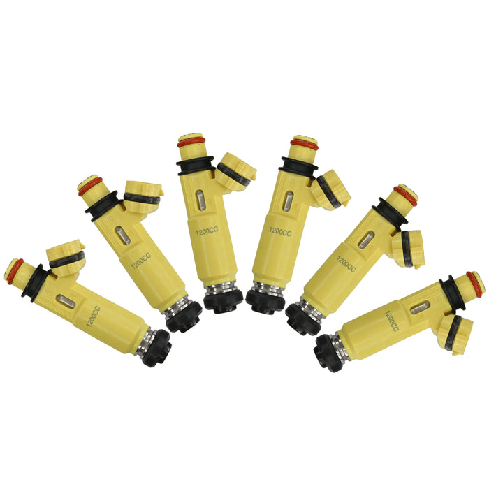 6 x 1200cc Fuel injectors for TOYOTA 1FZ-FE LANDCRUISER FZJ78,79,105 LEXUS