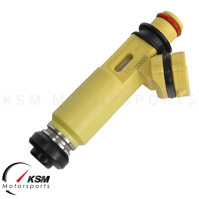 4x 550cc for MAZDA OEM 04-08 RX8 RX7 13B Miata fit Denso yellow fuel injectors