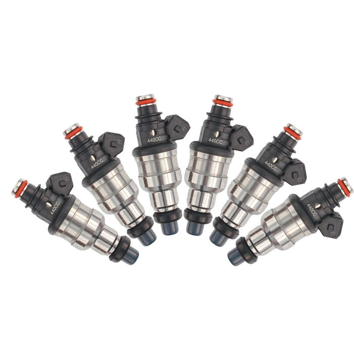 6x 440cc KSM Fuel Injectors for Nissan RB20 RB24 RB25 RB26 RB30 R31 R32 2.0 3.0