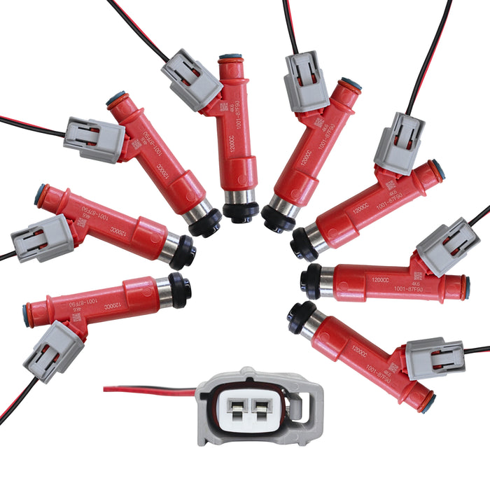 8 x 1200cc Fuel Injectors 1001-87F90 for Toyota Supra Turbo 1JZGTE 2JZGTE