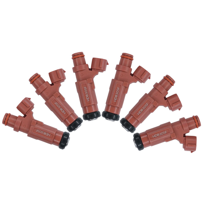 6x Fuel Injectors HDB305F / MR578968 for 2004-2012 Mitsubishi 3.8L V6 6G75 FJ872