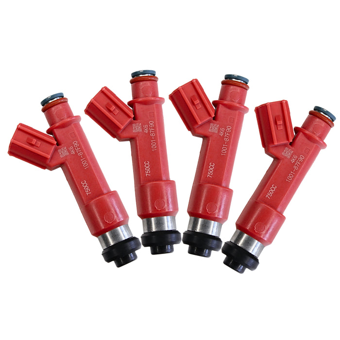 750cc 1001-87F90 Fuel Injectors for Toyota Celica Supra GS300 1ZZ 2ZZ  fit DENSO