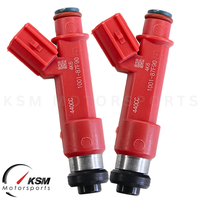 440cc 1001-87F90 Fuel Injectors for Toyota Celica Supra GS300 1ZZ 2ZZ  fit DENSO