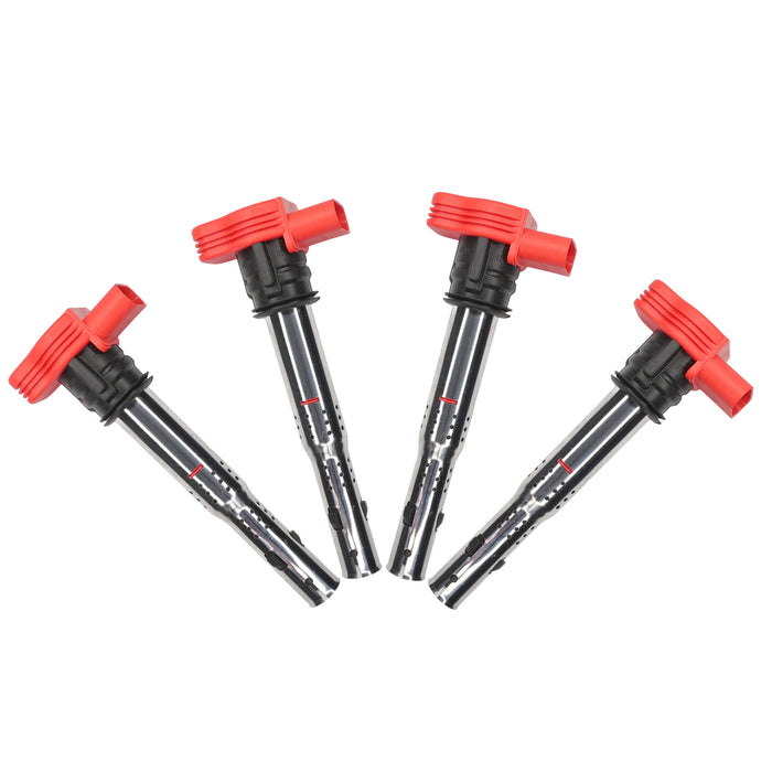 4 x performance ignition coils FOR AUDI R8 2.0TFSI 2.0TSI A3 GOLF 5 LEON SKODA
