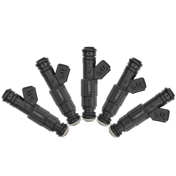 5x Fuel Injectors 1400cc 133lb Gen III EV6 (Long) / EV1 Jetronic Plug / E85 safe