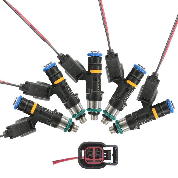 5 x 1300cc fuel injector for FORD FOCUS MK2 2.5T RS ST fit BOSCH EV14 High Imp