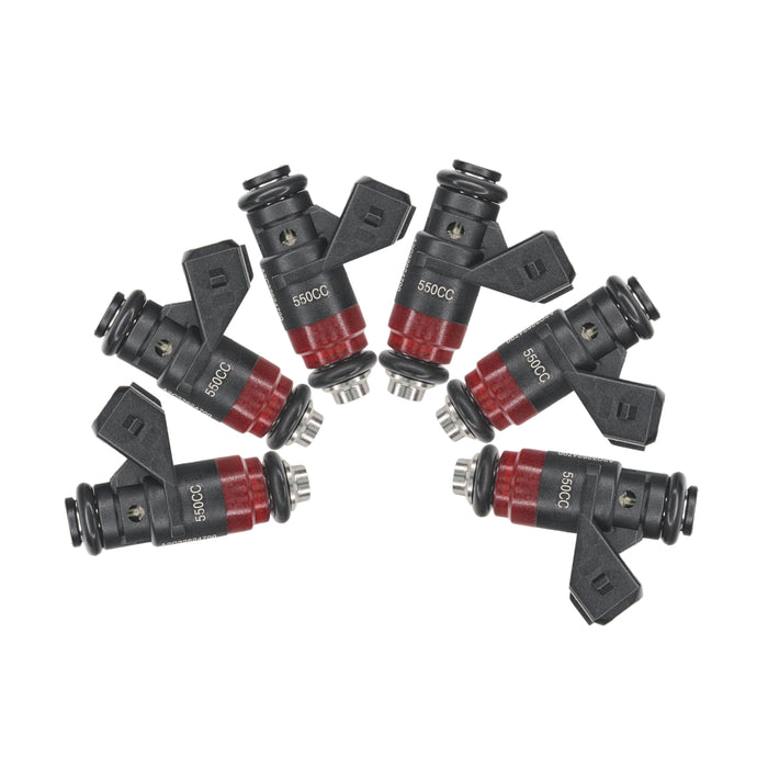 6 x 52lb 550cc fit Deka Compact Short Fuel Injectors FI114700 EV1 High Impedance