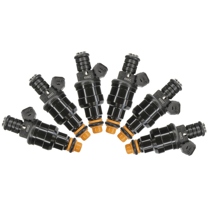 6 x 650cc Fuel Injectors for A6 323i 325i 328i 525i Mustang Regal V6 E85
