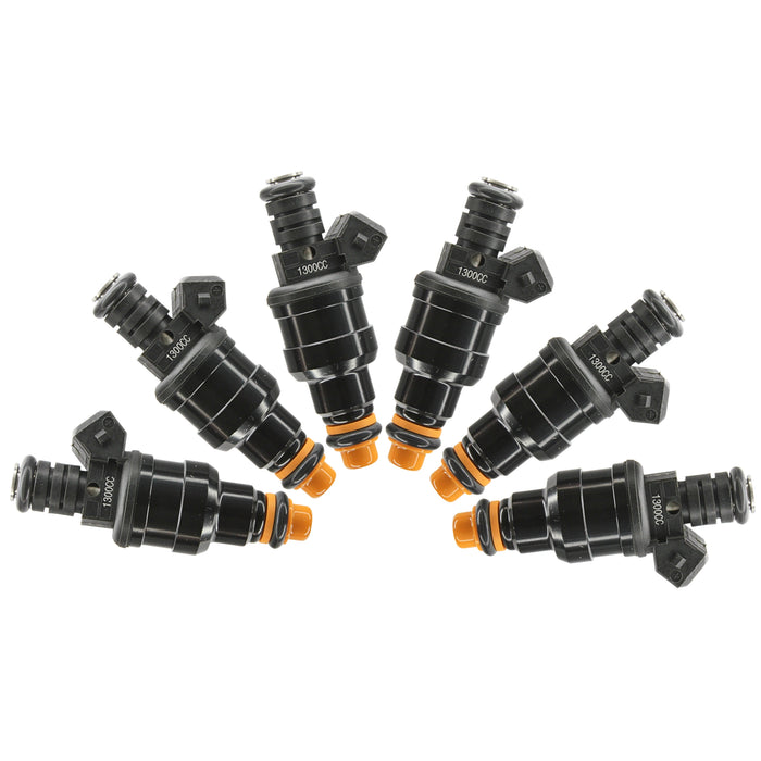 Set 6 x  1300cc 124LB Fuel Injectors Wide fit Bosch Chevy GMC V6 3.8L 2.8L Turbo