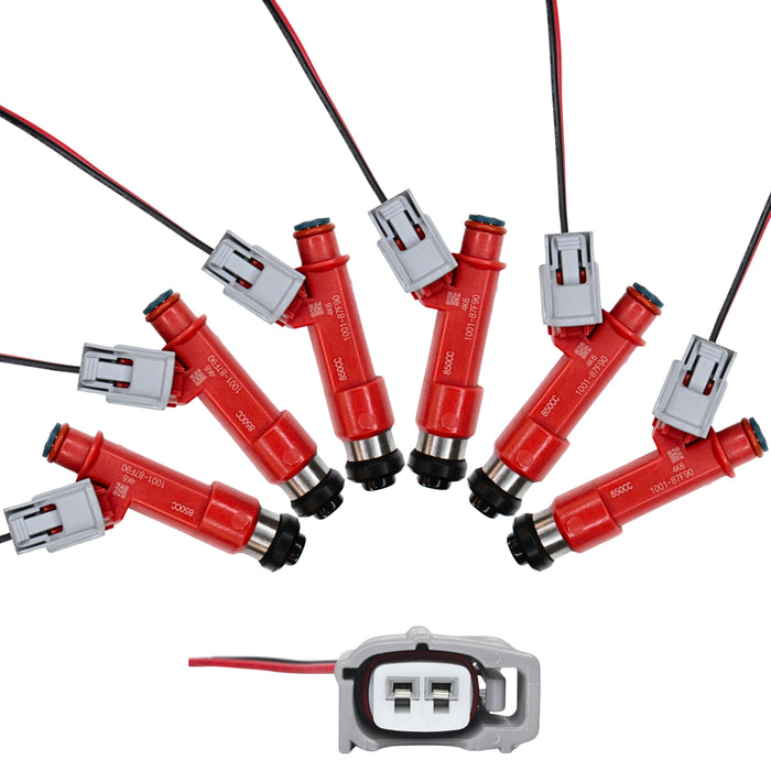 850cc Fuel Injectors for Nissan RB20DET RB26DETT R32 R33 R34 GTR E85 fit DENSO