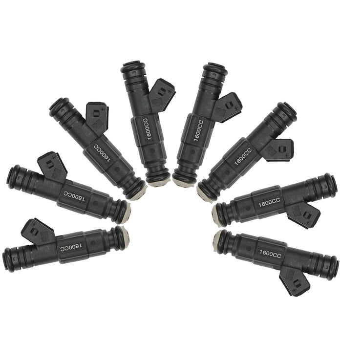 8x Fuel Injectors 1600cc 152lb Gen III EV6 (Long) / EV1 Jetronic Plug / E85 safe
