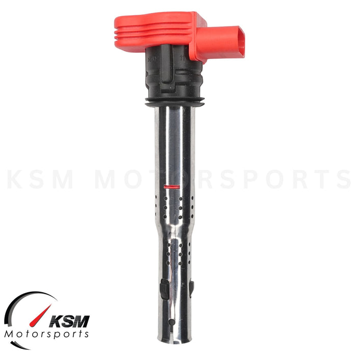 Lot de 8 bobines d'allumage rouges performantes pour Audi R8 A8 Q7 S5 VW Touareg 4.2L V8