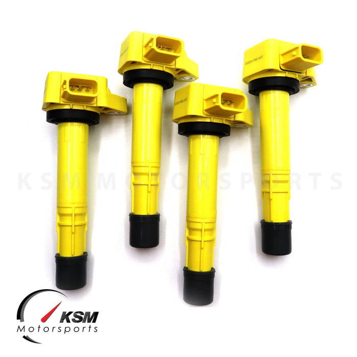 4 x HIGH ENERGY IGNITION COILS PACK FOR 2001-2005 CIVIC Si EX DX ACURA EL 1.7L