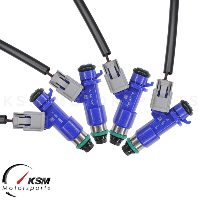 4 x 410cc fuel Injectors with Plug & Play adapters for Honda Acura RDX