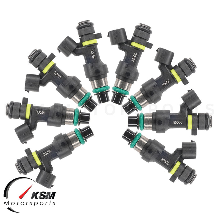 8 x 550cc 52lb Einspritzdüsen für 04–10 Infiniti QX56 04–16 Nissan 5.6 V8 VK56