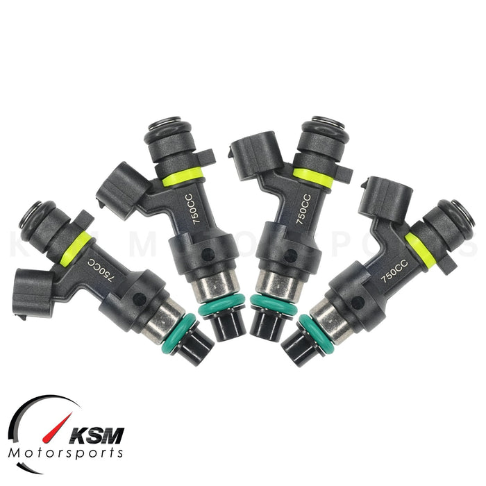 750cc fuel injectors for 02-11 Honda Acura K20A K24A 06-09 S2000 Turbo High OHMS