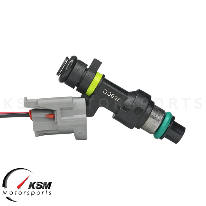 750cc fuel injectors for 02-11 Honda Acura K20A K24A 06-09 S2000 Turbo High OHMS