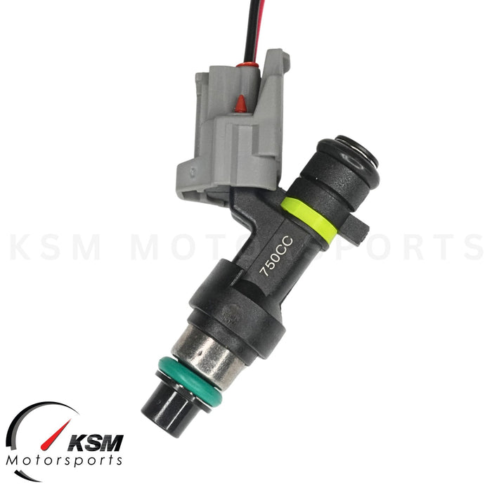 5 750cc Einspritzdüsen mit hohem OHMS für 2009–2010 Ford Focus MK2 RS ST225, passend für DENSO